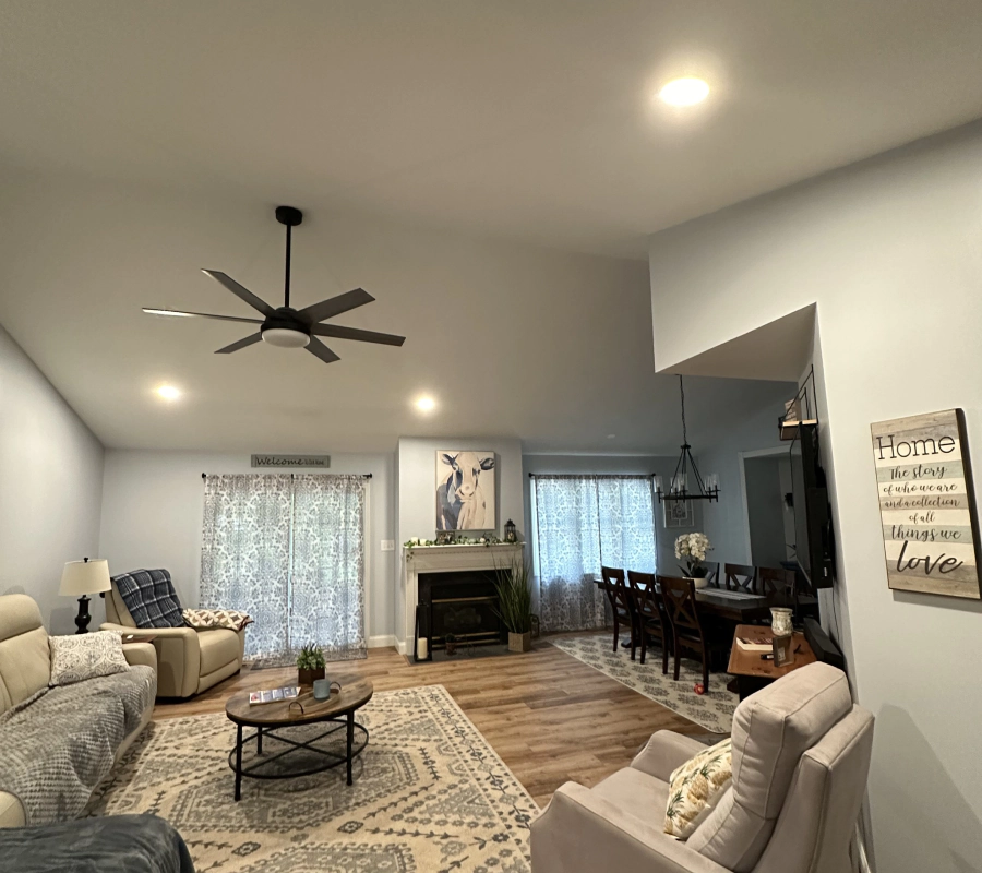 living room lighting dallas nc